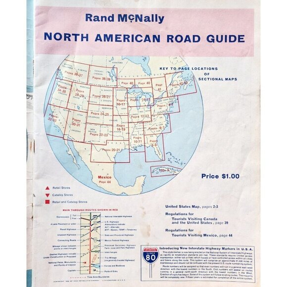 1959 Montgomery Ward Riverside North America Road Guide Atlas Riverside DWQQ1 - Picture 3 of 6